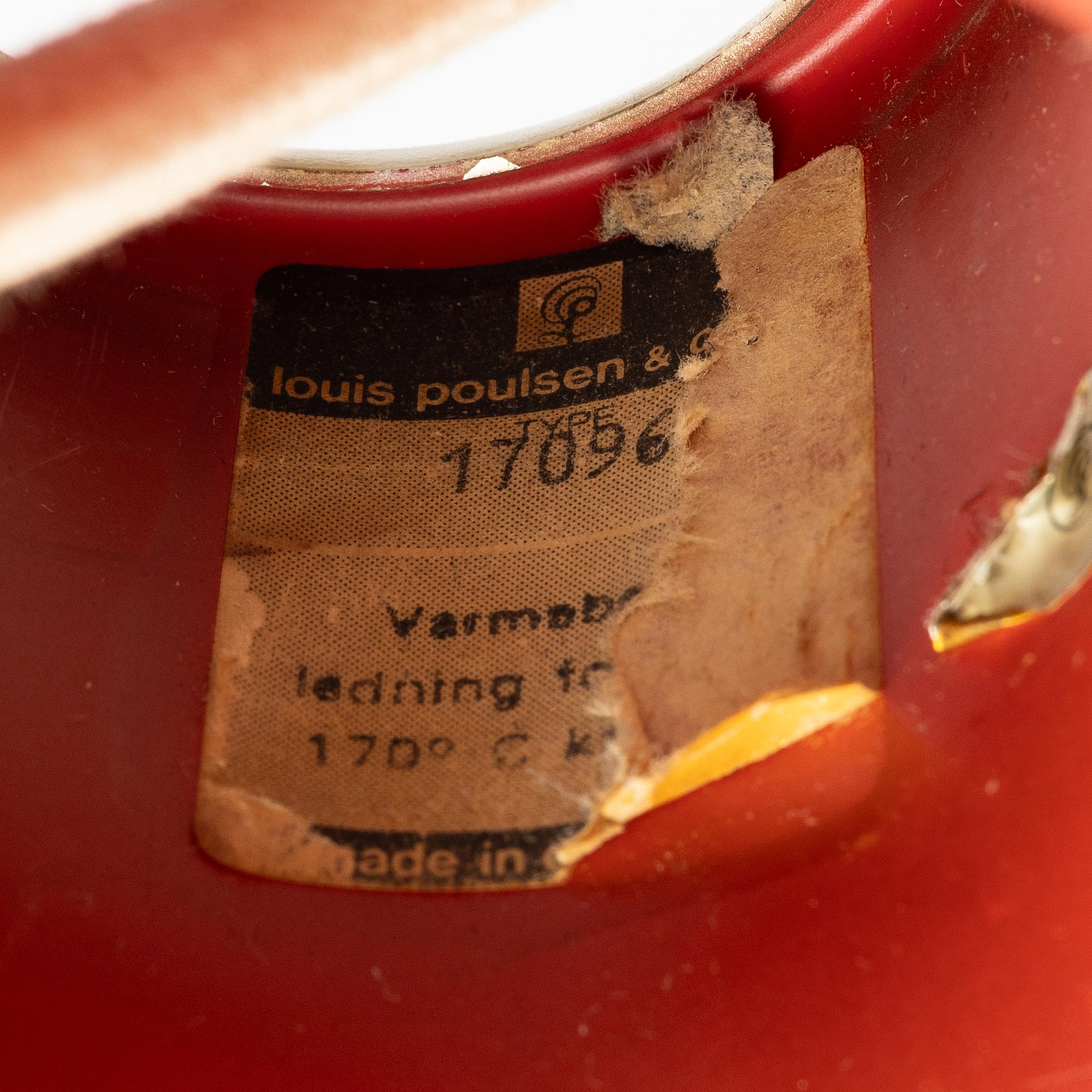 Poul Henningsen, a PH5 pendant lamp, Louis Poulsen, Denmark, later part of the 20th century.