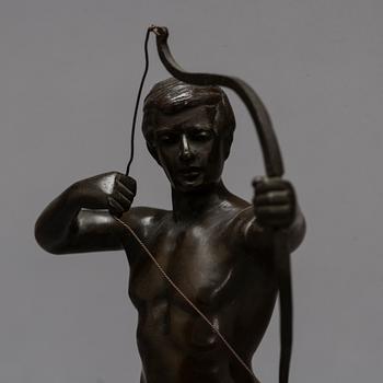 HANS KECK, sculpture, bronze. Signed.