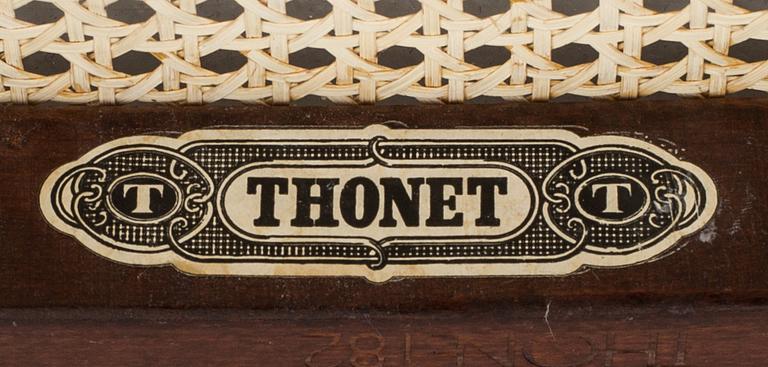 A PAIR OF THONET BENTWOOD CHAIRS END OF 20TH CENTURY,