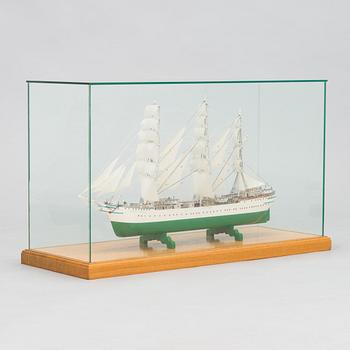 A ships model of frigate Suomen Joutsen 20th century.