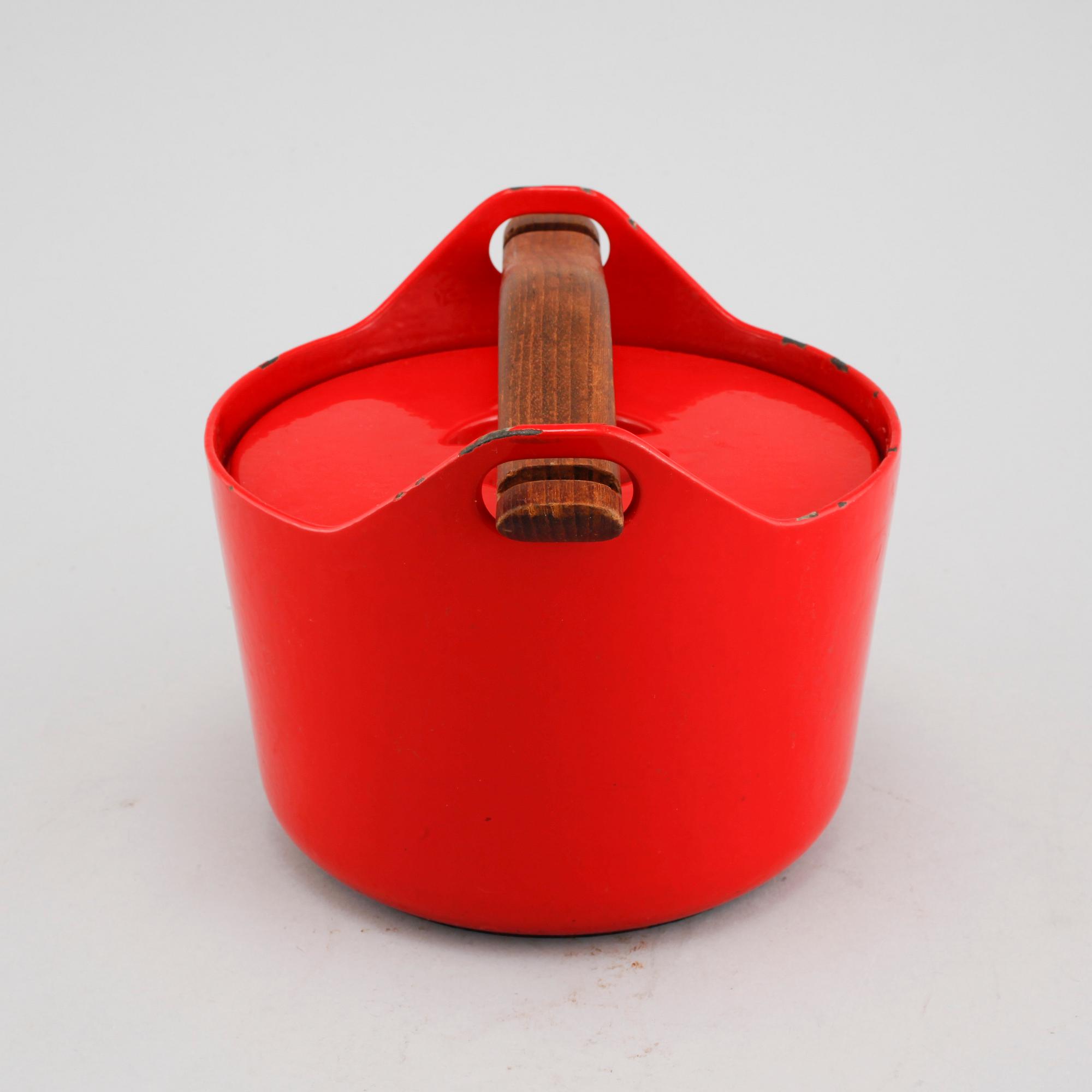 TIMO SARPANEVA, gryta, emaljerat gjutjärn, Rosenlew, Finland, 1960-1972.