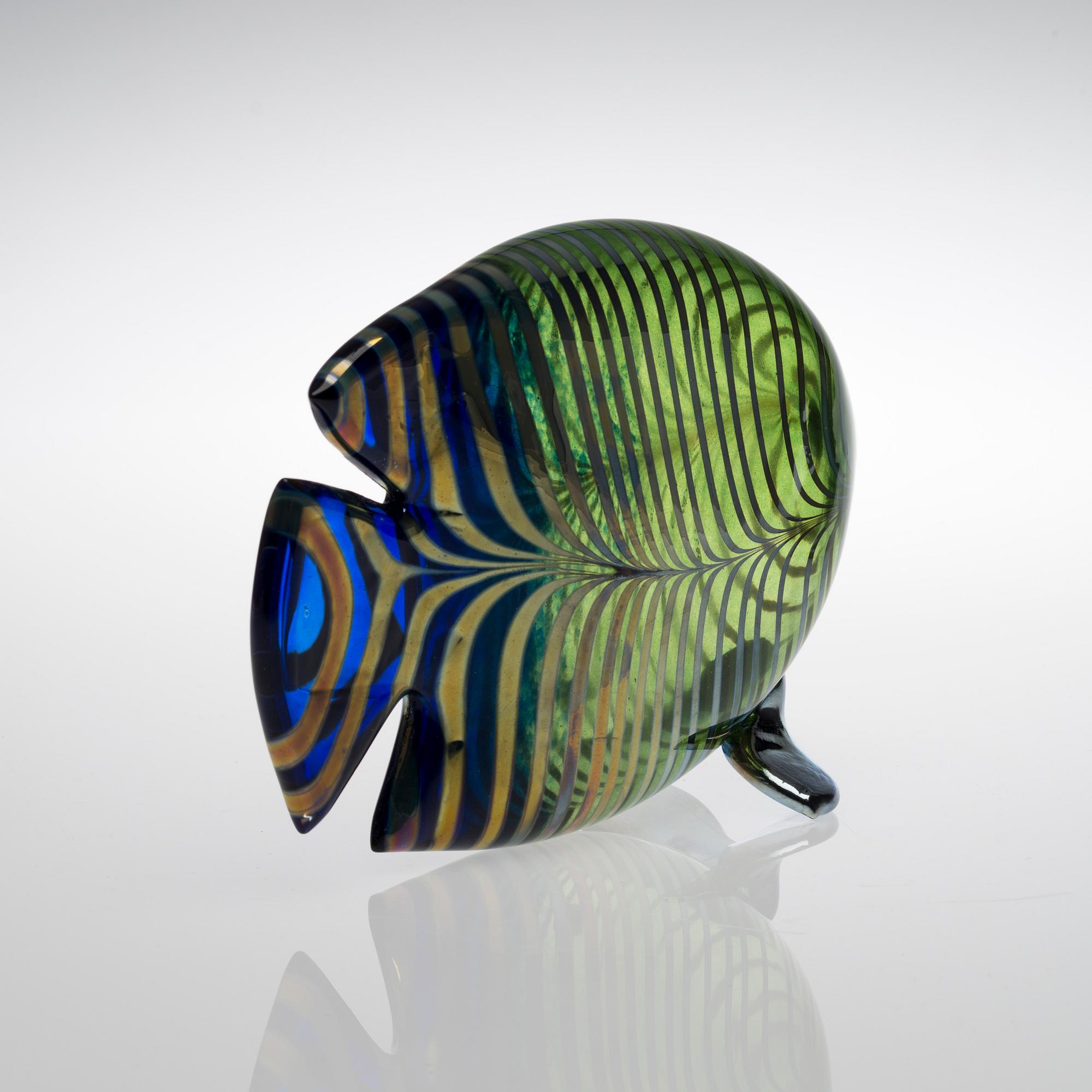 KERTTU NURMINEN, A GLASS SCULPTURE, fish. Signed K. Nurminen, Nuutajärvi.