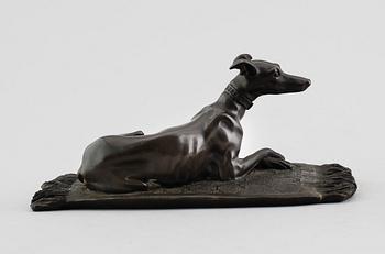 FIGUR, brons, signerad O.F.A, 1900-tal.