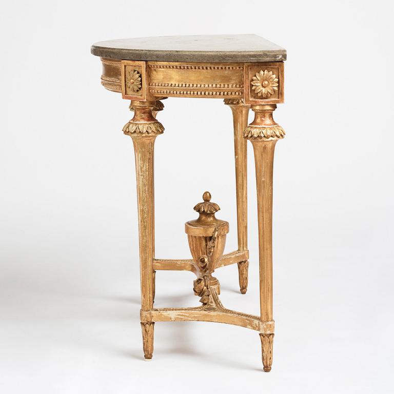 A Gustavian console table.