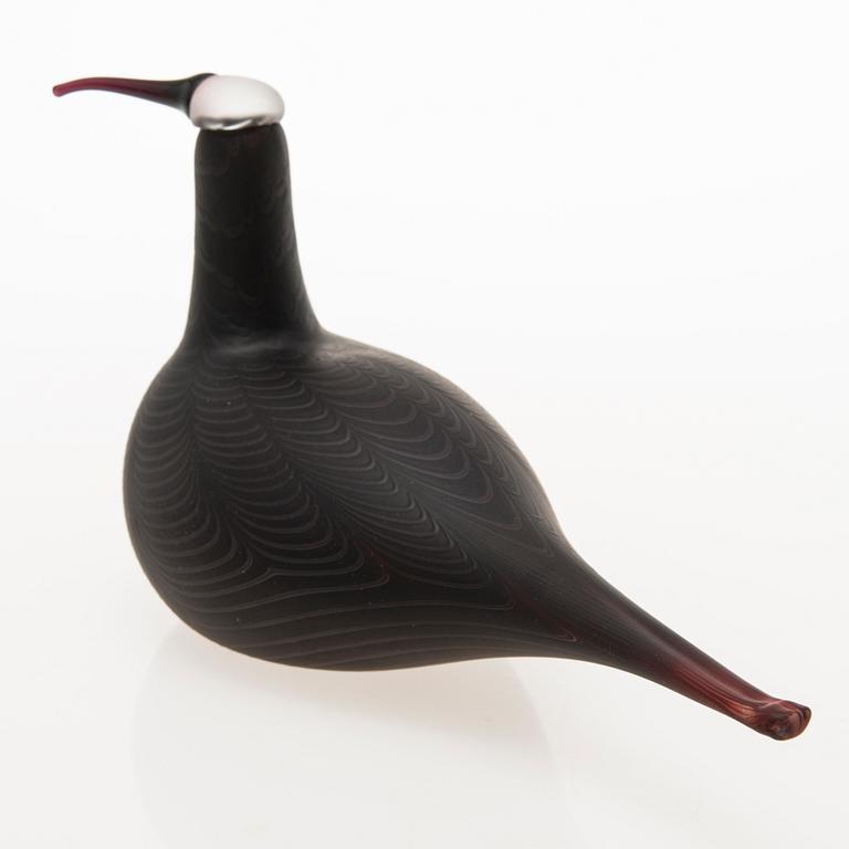 OIVA TOIKKA, A glass bird, signed Oiva Toikka Nuutajärvi. Design year 1998.