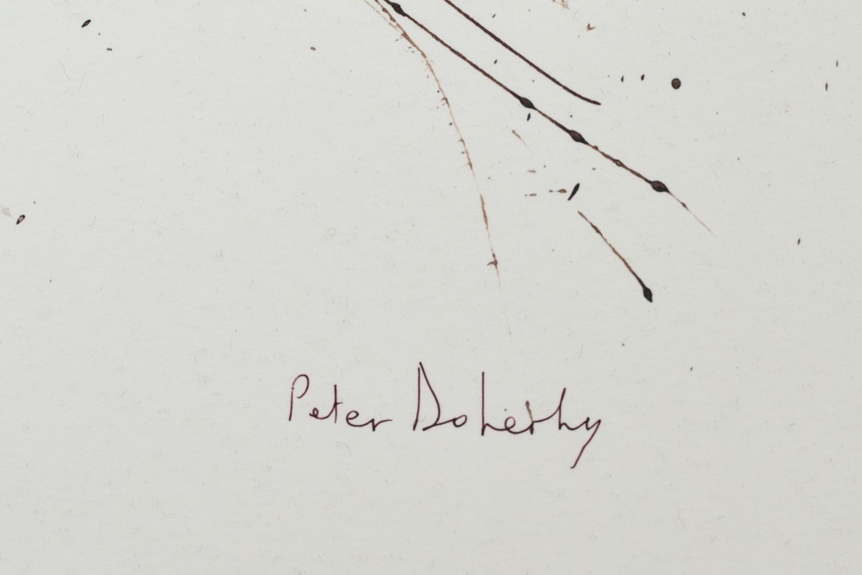 PETER DOHERTY,  litografi. Signerad och numrerad 2/5 "AP", samt bok "Peter Doherty The Books of Albino", signerad.