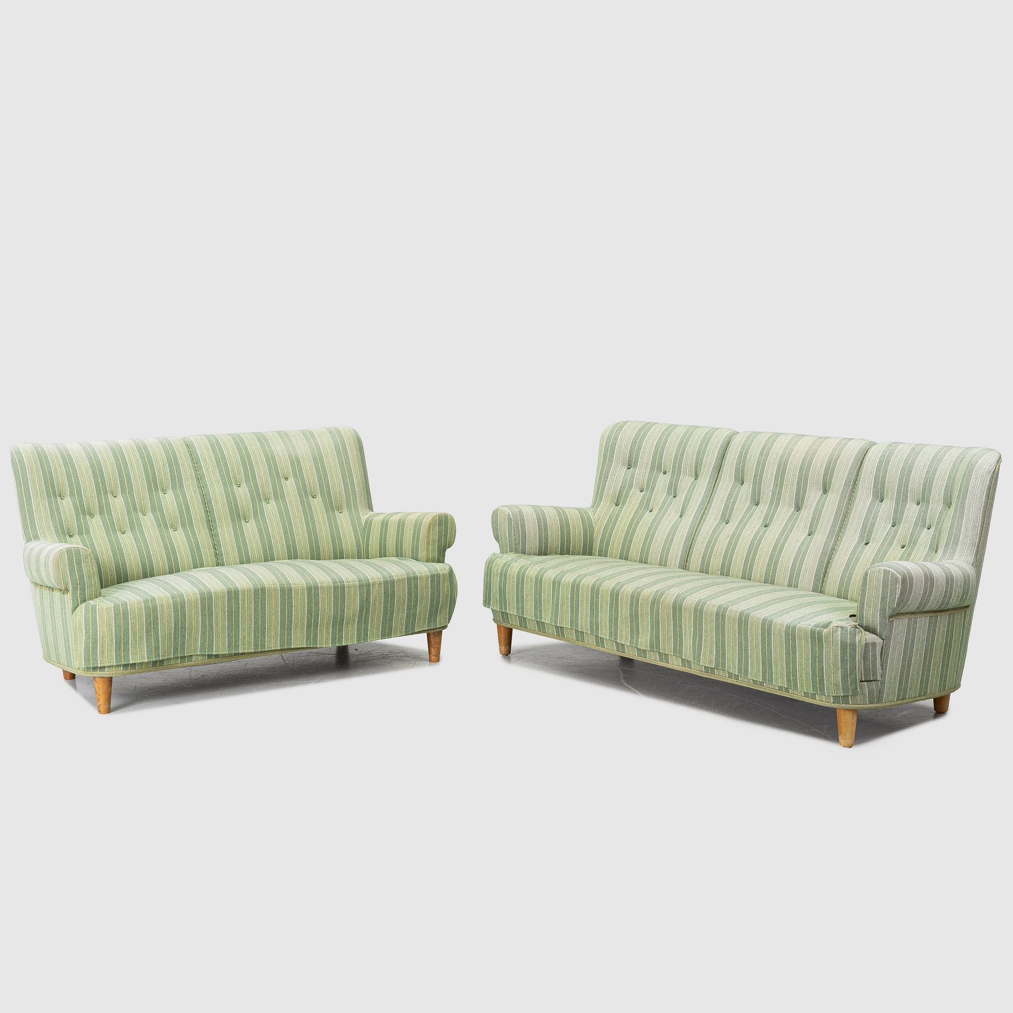 two Wergeland sofas, second half of the 20th century.