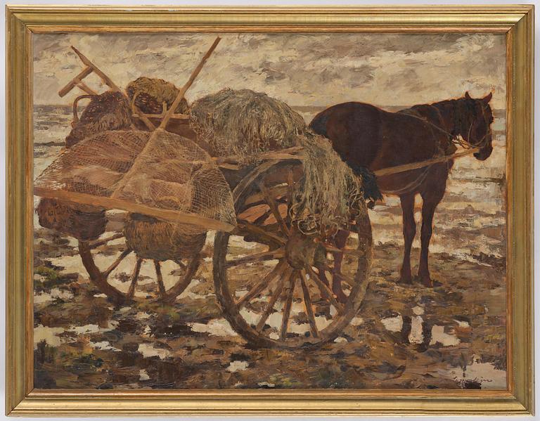 Lotte Laserstein, "Fischerkarren".