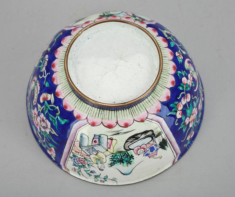 SKÅL, emalj, Kina 1900-talets början.