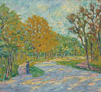 Wilhelm Wieger, oil on canvas, signed and dated 1919.