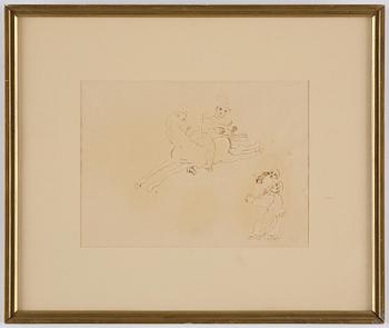 Carl Fredrik Hill, Rider in front of two figures.