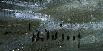 GÖSTA HILDING, olja på duk, sign.