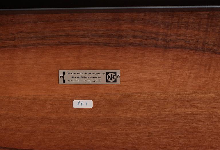 SKRIVBORD, "Large Executive Desk", Florence Knoll, Knoll International, NK:s verkstäder i Nyköping, 1964.