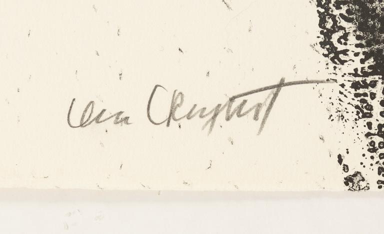 Lena Cronqvist, litografi, signerad och numrerad LC 39/40.