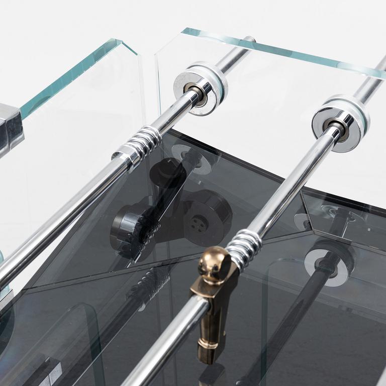 Adriano Design, foosball table, "Cristallino Classic", Teckell, Italy.