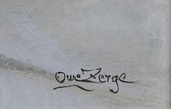 Owe Zerge, Stilleben med pelargon.