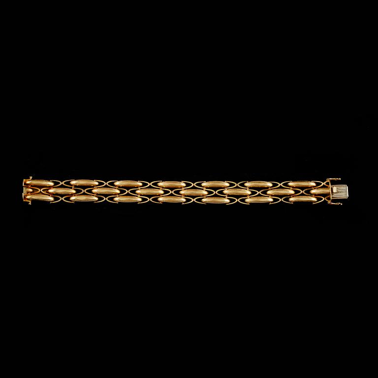 ARMBAND, 18k guld. Vikt ca 46g.