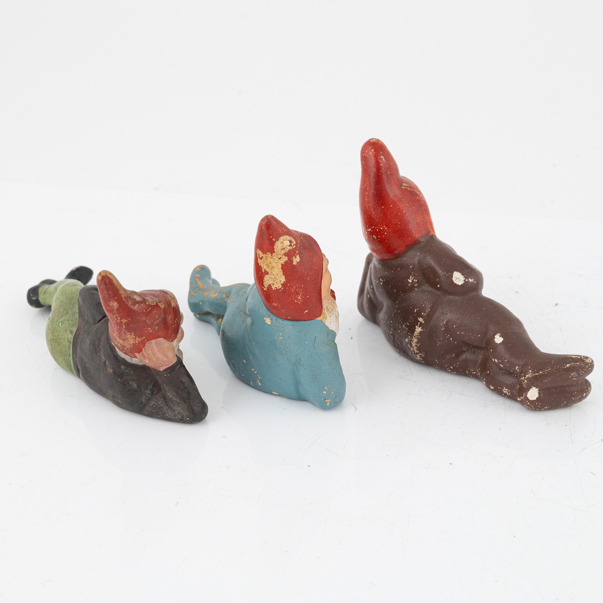 A group of fifteen gnomes, first half of the 20th Century.