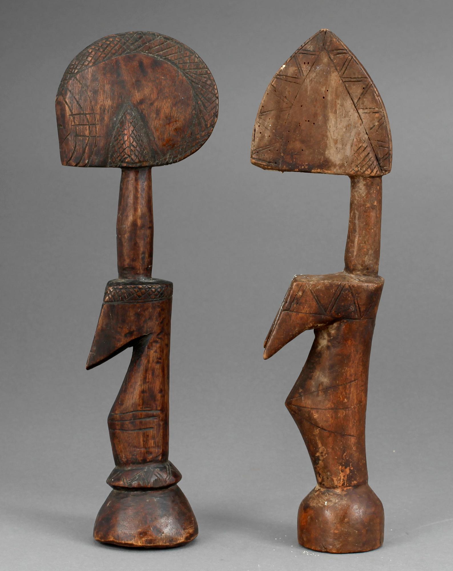 FIGURER, ett par, Västafrika, 1900-tal.