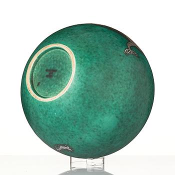 Wilhelm Kåge, an "Argenta" stoneware vase, Gustavsberg 1948.