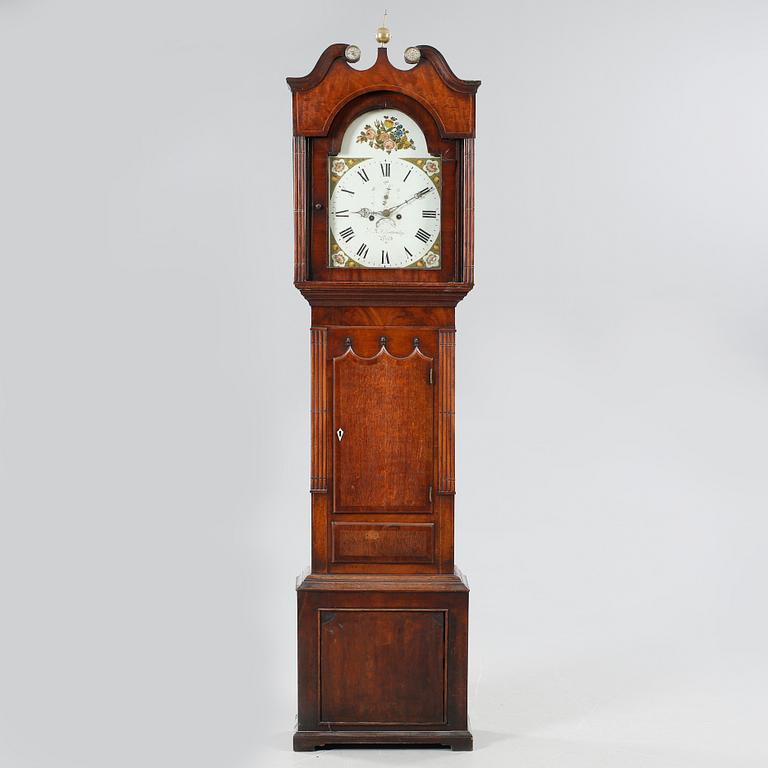 A grand father clock, Holywell Winstanley from England, first halft of the 19th century.