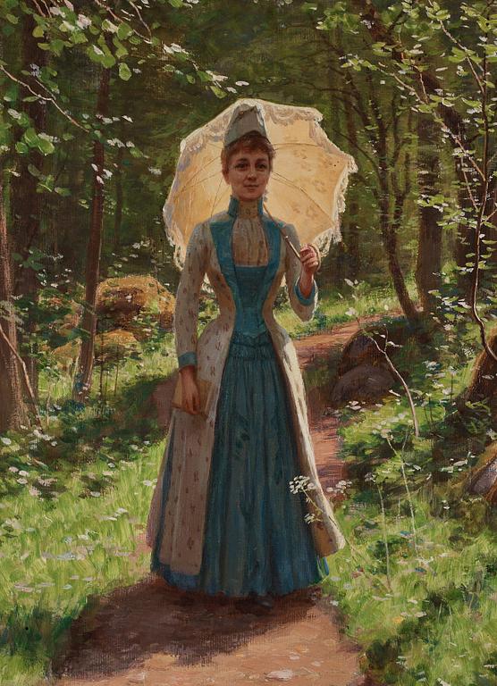 Johan Krouthén, Girl with umbrella.