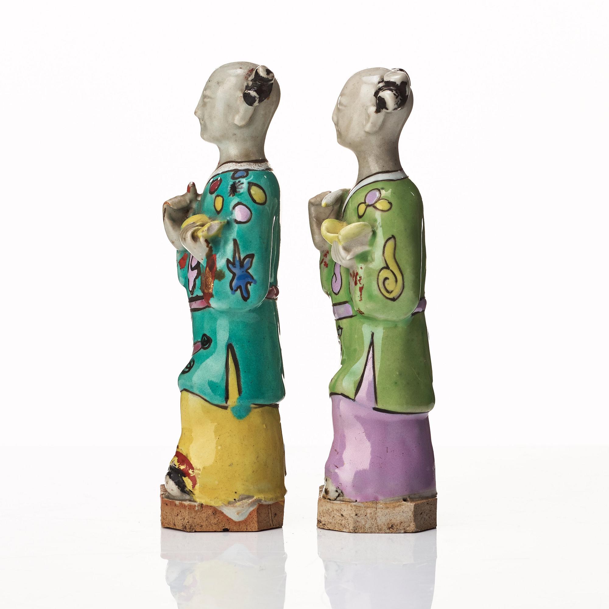 A group of eight immortals on  wooden stand, Qing dynasty, 19th Century.