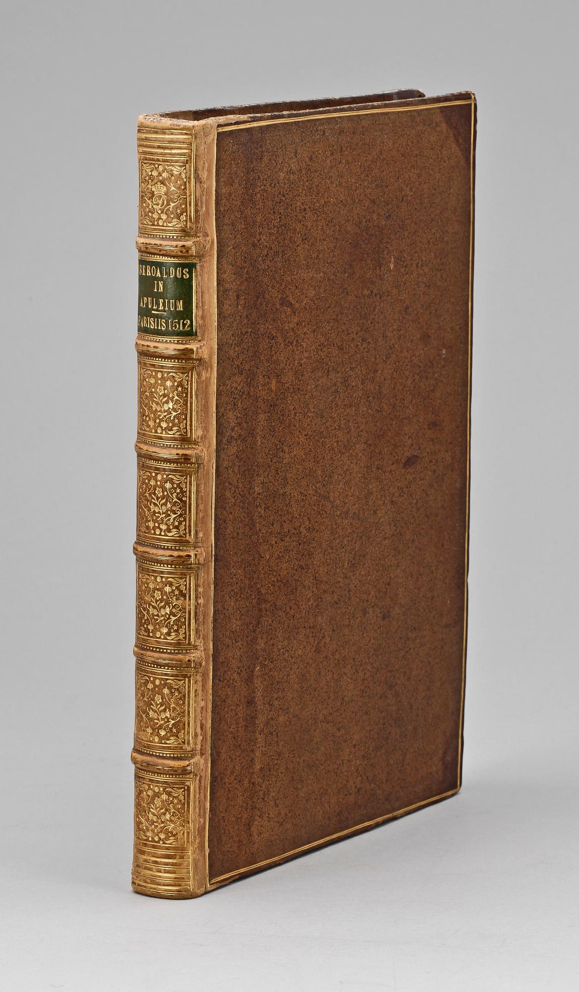 BOK, "Accipe Candidissime Lector Philippi Beroaldi..." av Lucius Apuleius, troligen Paris. 1512.