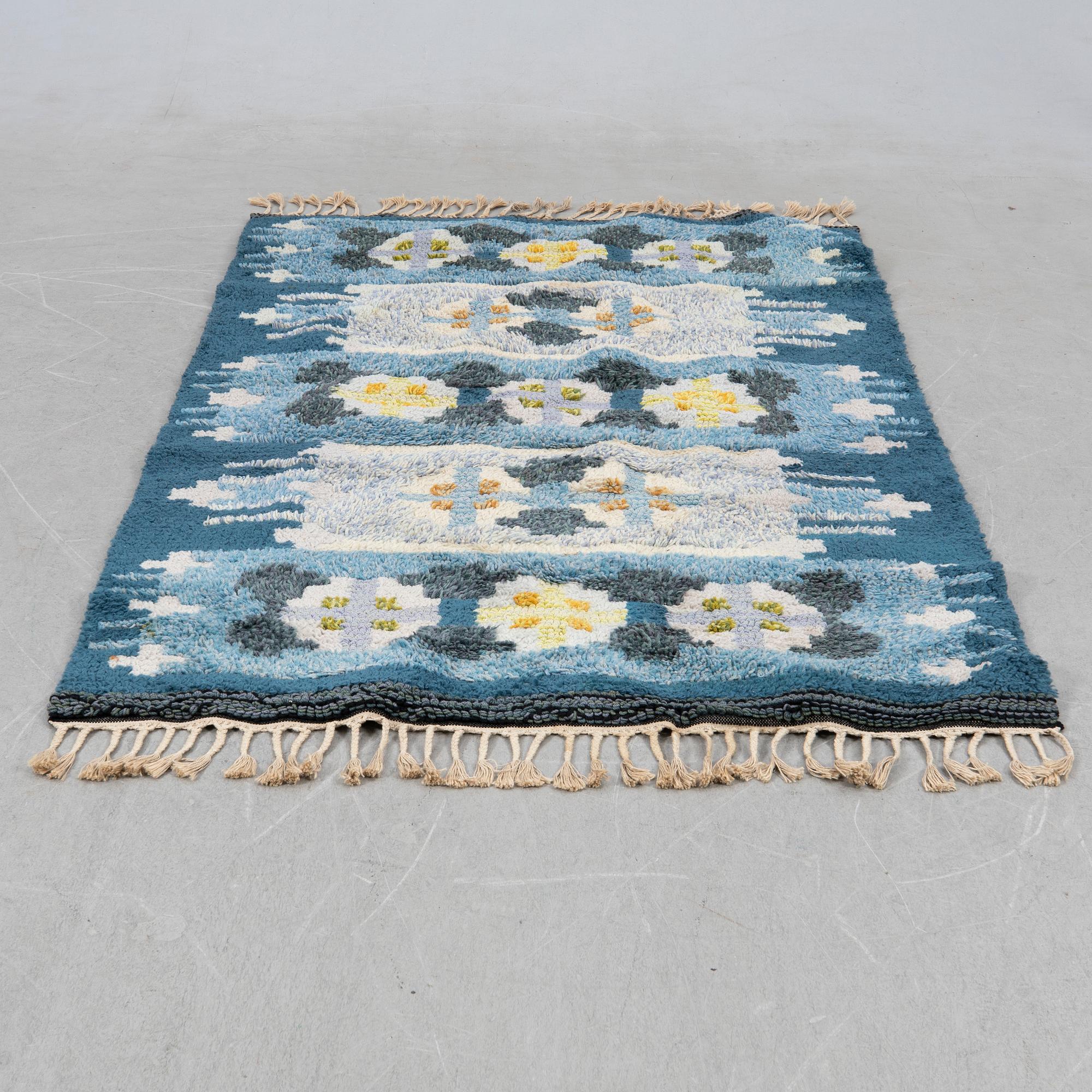 Ingegerd Silow, Rug, röllakan, "Torekov", 140 x 200 cm.