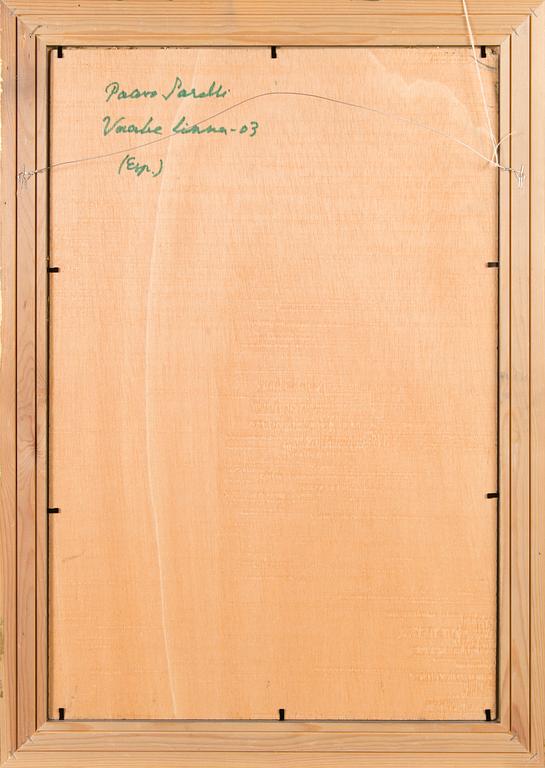 PAAVO SARELLI, oil on board, signed and dated -03.