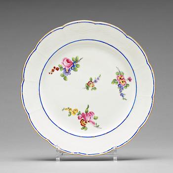 313. A set of 16 French 'Sévrès' marked plates, 19th century.