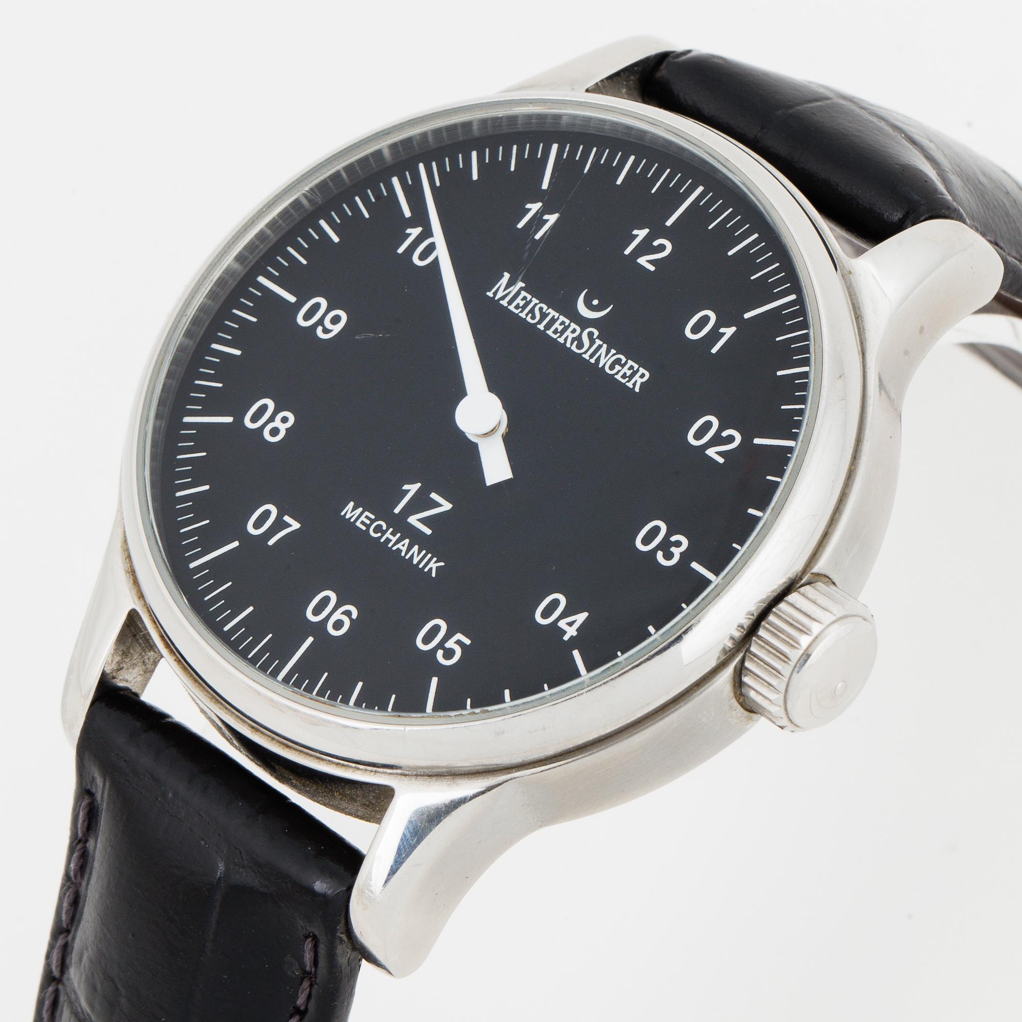 MEISTERSINGER, Scrypto, 1Z Mechanik, armbandsur, 38 mm.