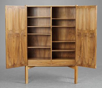 A Carl-Axel Acking elm cabinet, Sweden 1940's.