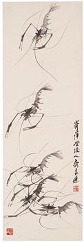 993. Qi Liangchi (1921-2003), signed, ink and colour on paper.