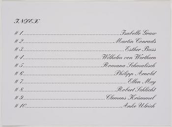 Olaf Nicolai, "The Favourite Shoes of Texte zur Kunst".