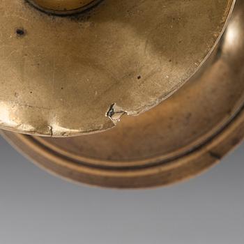 LJUSSTAKE, brons, Flandern, sekelskiftet 1500/1600.