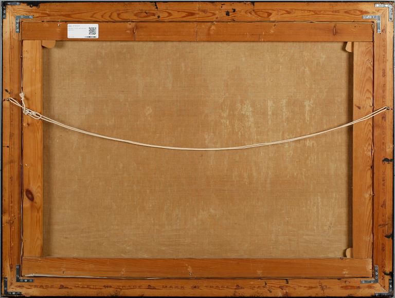 OSCAR LYCKE, olja på duk, signerad.