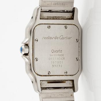Cartier, Santos Galbée, armbandsur, 29 x 29 (41) mm.