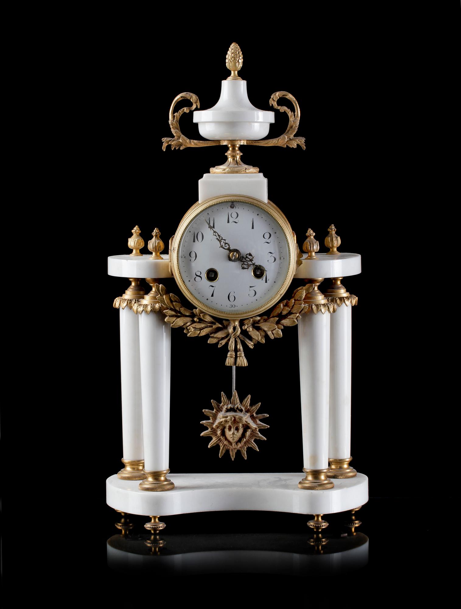 BORDSPENDYL, Louis XVI-stil, sent 1800-tal.
