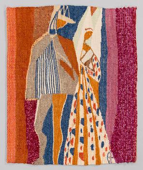 Eva Anttila, a tapestry signed EA.