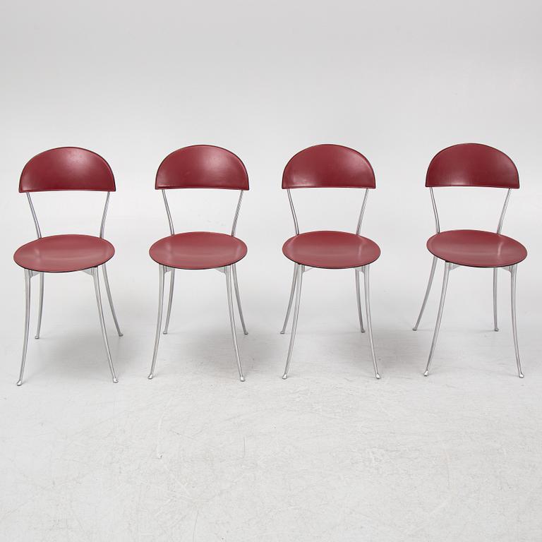 Enzo Mari, stolar, 4 st, "Tonietta", Zanotta, Italien.