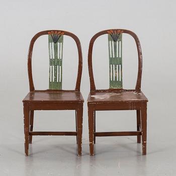 a pair of early 19th century chairs.