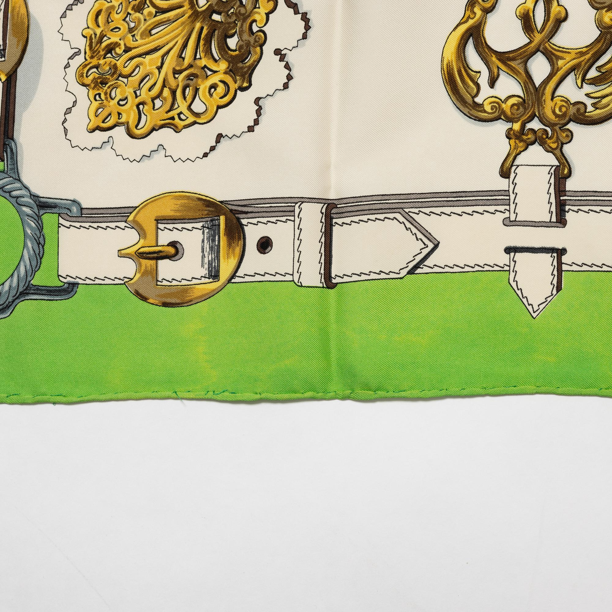 Hermès, scarves, 2 st, "Cuivreries" & "Dies et Hore"/"Astrologie".