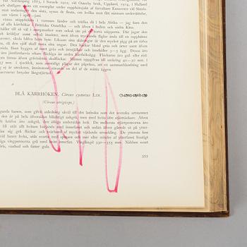 The von Wright brothers, three volumes "Svenska Fåglar", Börtzells tryckeri AB, Stockholm, 1927-1929.