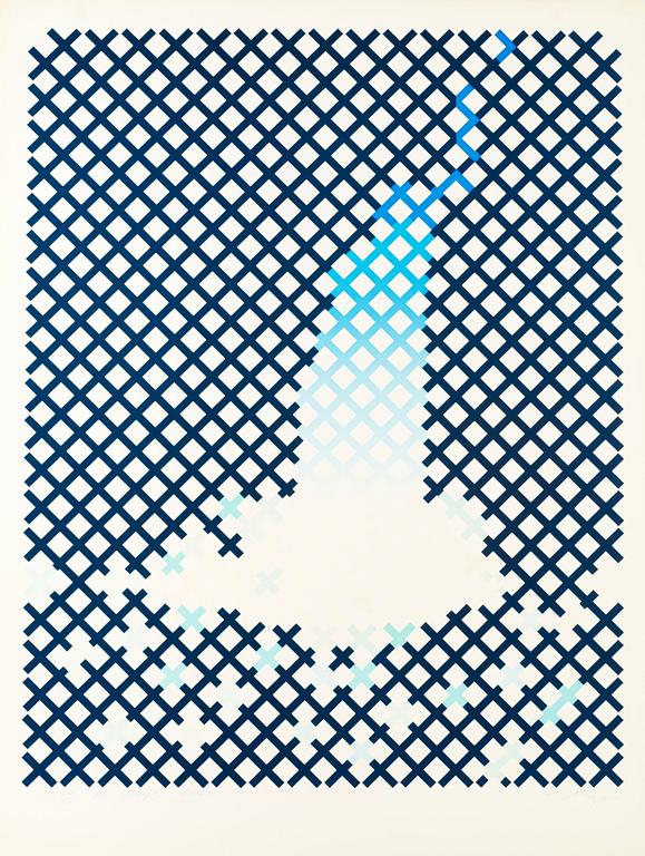 WILLIAM TILLYER, Svit med 25 serigrafier (varav en del i färg), etsningar och färgliotgrafier, 1974, samtliga signerade.