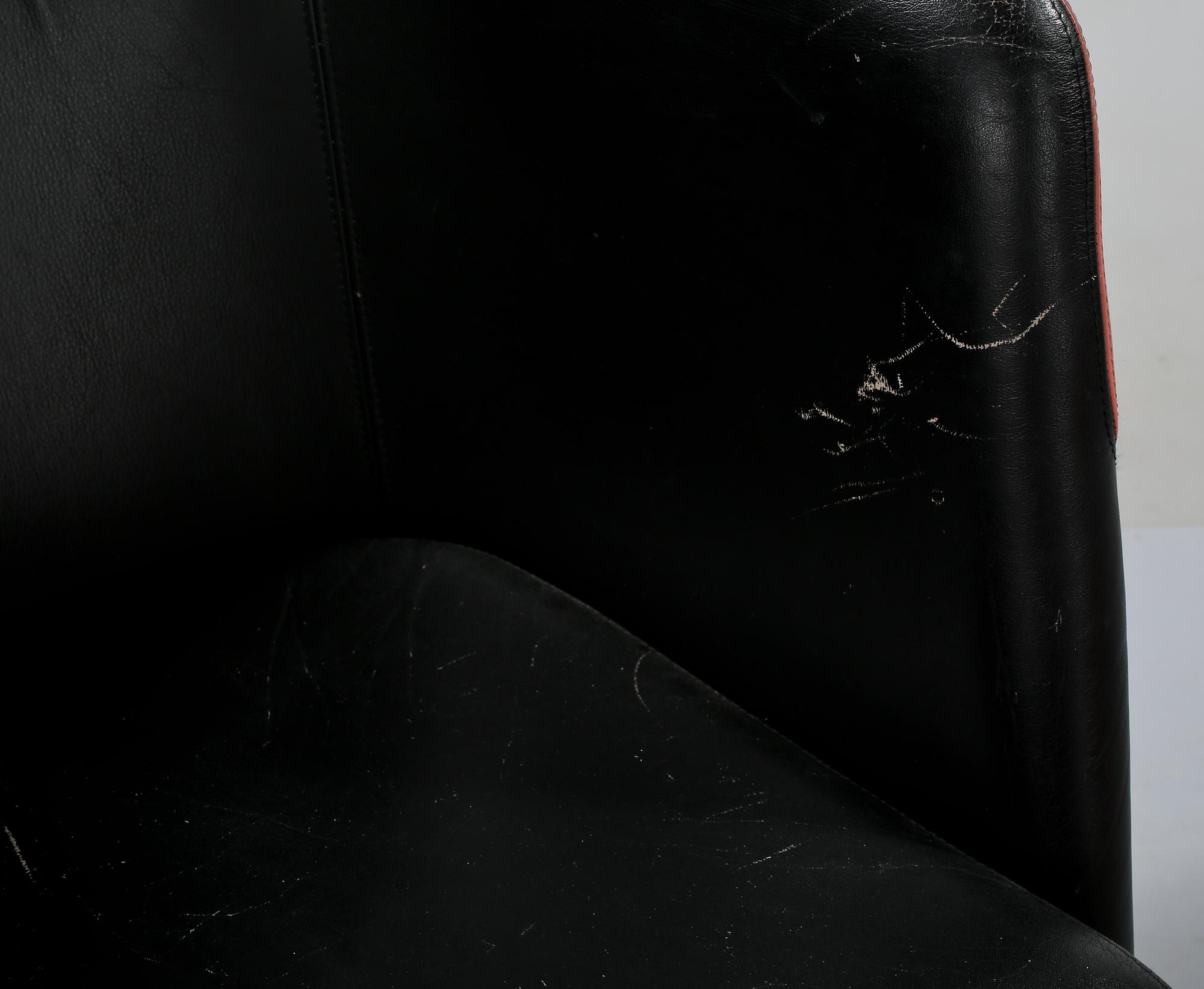 FÅTÖLJER, ett par, Börge Lindau samt Bo Lindekrantz, Lammhults, 1980-tal.