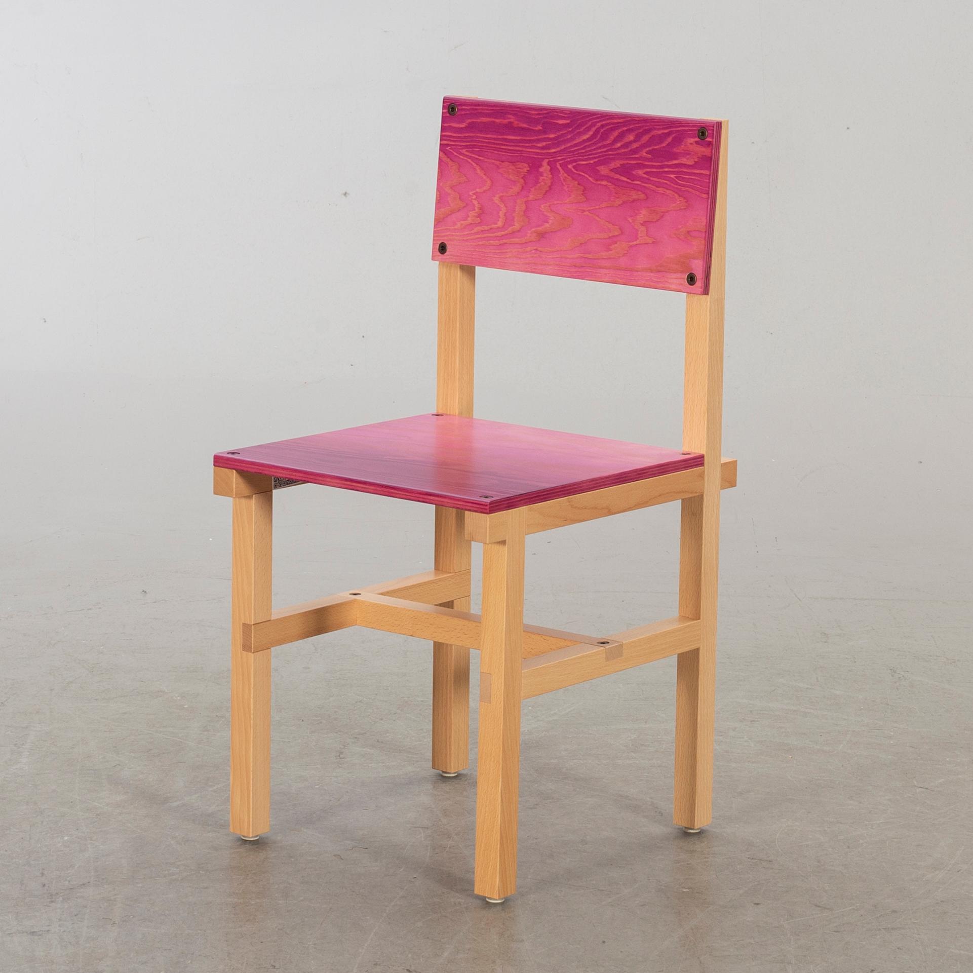 FREDRIK PAULSEN, "Röhsska"Designbaren, chair, Blå Station 2020, Chair 71/102.