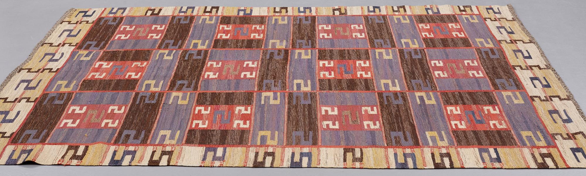 Märta Måås-Fjetterström, MATTA, "Blå Esset", rölakan, ca 248,5 x 191,5  cm, signerad AB MMF.