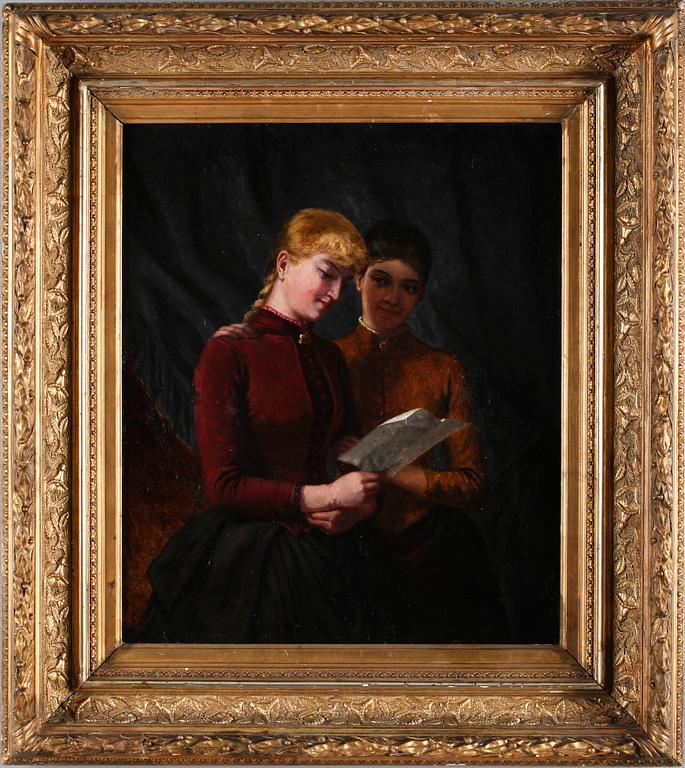 NILS JANZON, olja på duk, signerad och daterad 1888.