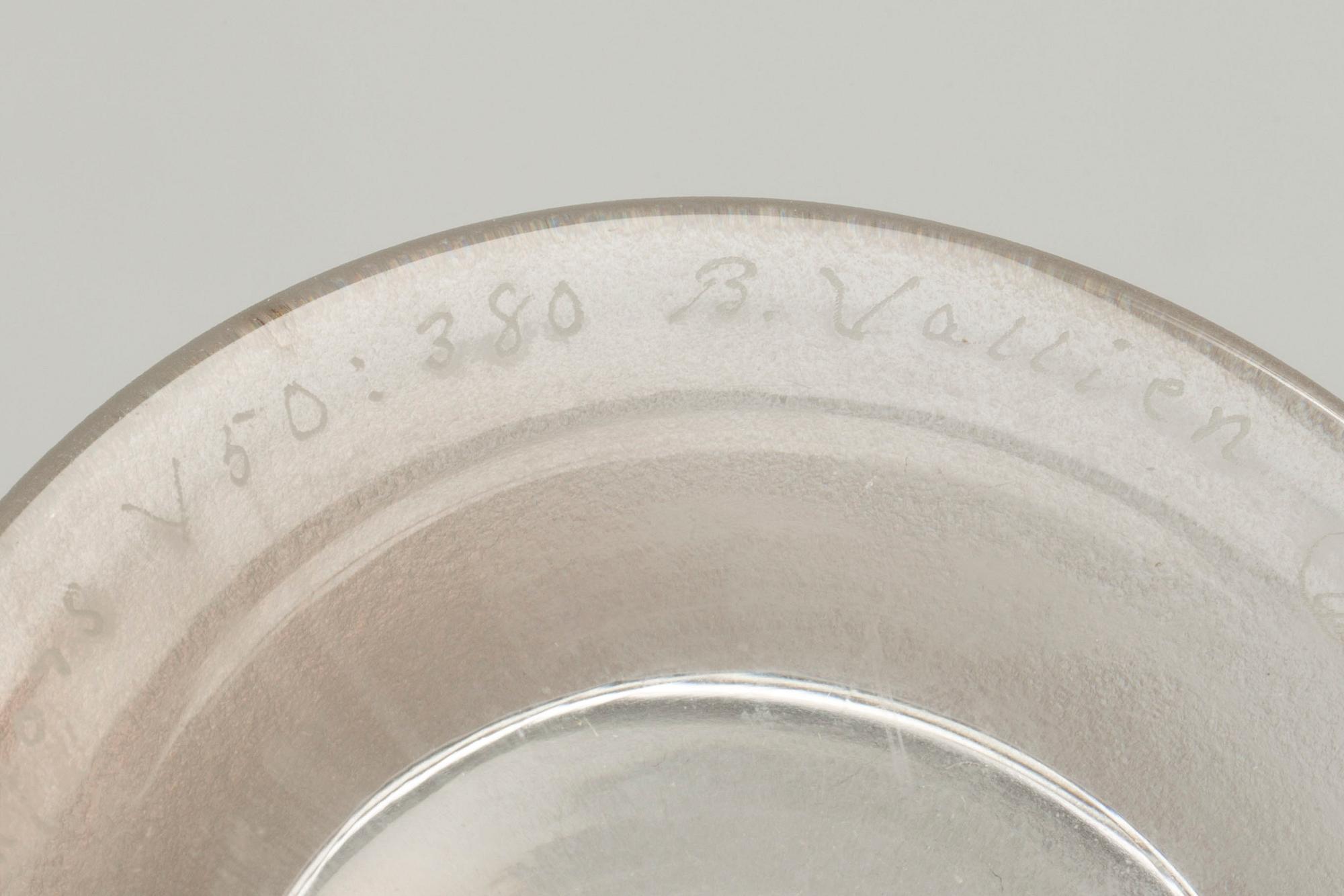 BERTIL VALLIEN, objekt, glas, Boda Åfors V50:380.